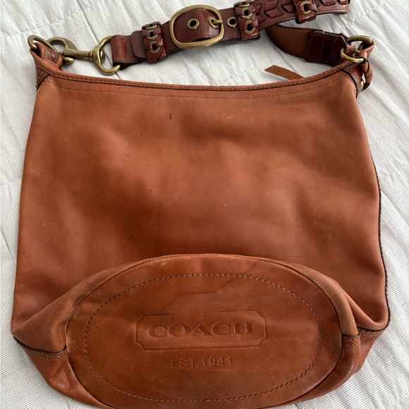 Coach Tan Leather Hobo Bag - Picture 1 of 8